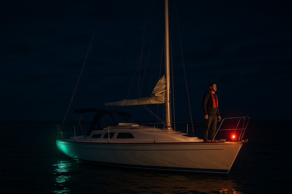 Properly Lit Sailboat at Night Must-Haves That Keep You Safe and Seen